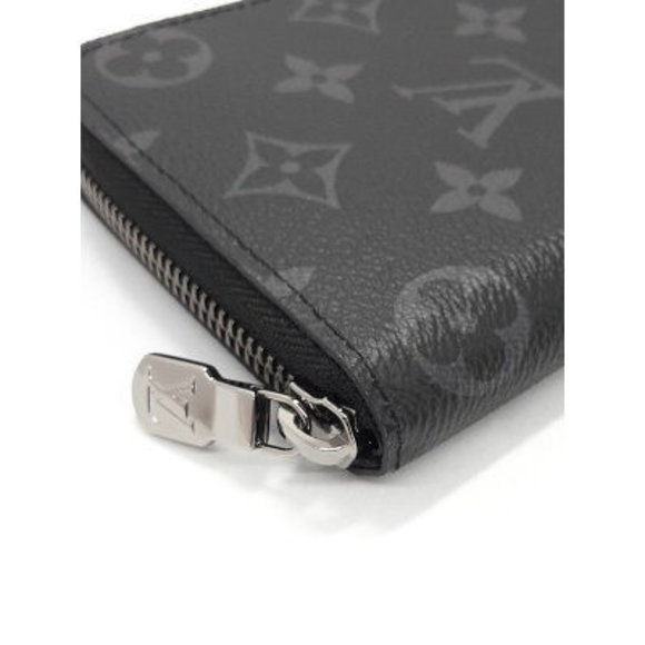 Louis Vuitton Monogram Eclipse Black Zippy Wallet Vertical Zip Long - Picture 5 of 5